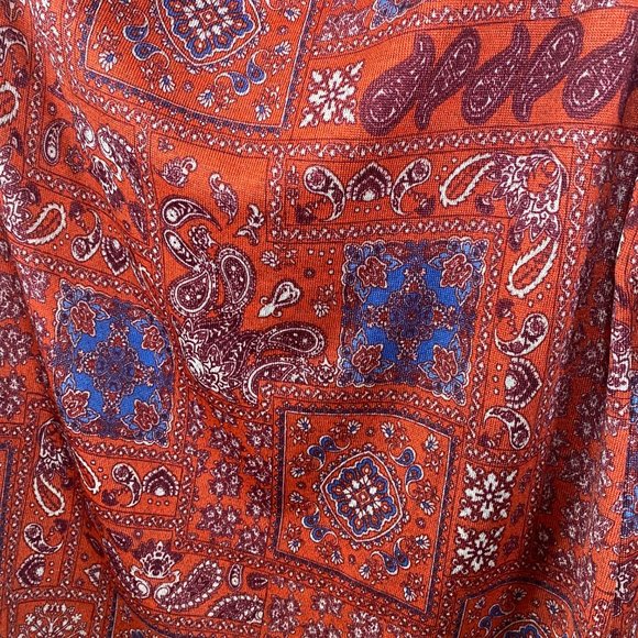 NWT Entro Paisley Boatneck Long-Sleeve Top - Picture 3 of 5